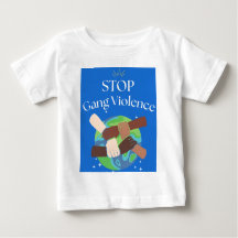 Stopp Gang Gewalt Hands verstrickt