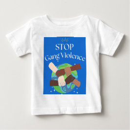 Stopp Gang Gewalt Hands verstrickt Baby T-shirt