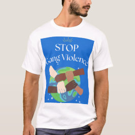 Stopp Gang Gewalt Hands verstrickt T-Shirt