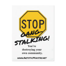 Stopp Gang-Stalking POSTCARD