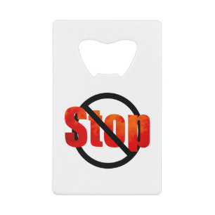 Stopp Geldbeutel Flaschenöffner