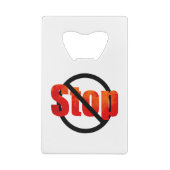 Stopp Geldbeutel Flaschenöffner (Rückseite)