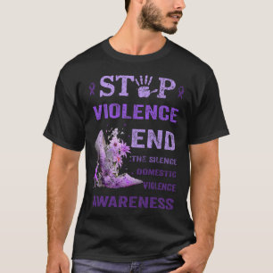 Stopp Gewalt gegen Schweigen Domestic Gewalt AW T-Shirt
