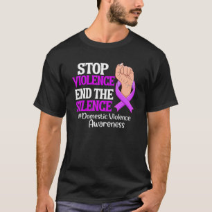 Stopp Gewalt gegen Schweigen Domestic Gewalt AW T-Shirt