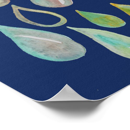 STOPP GLOBAL WARMING Gerettet Earth Poster (Ecke)