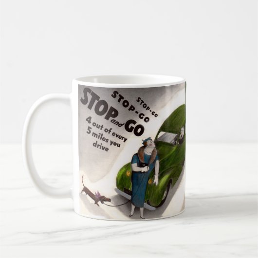Stopp, Go, aber schlage nicht die dicke Dame oder  Kaffeetasse (Links)