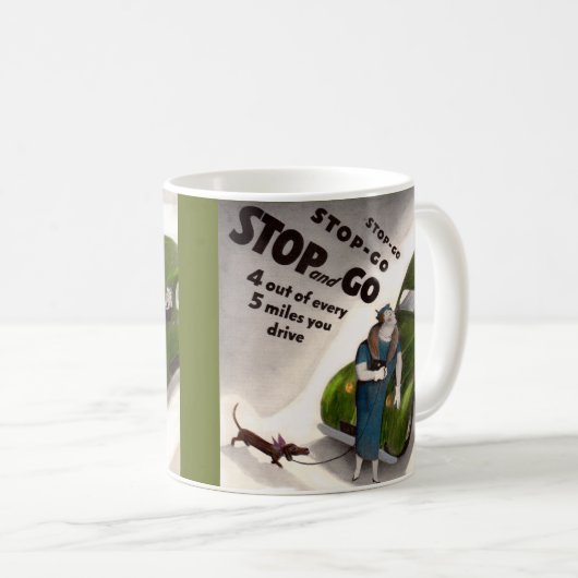 Stopp, Go, aber schlage nicht die dicke Dame oder  Kaffeetasse (VorderseiteRechts)