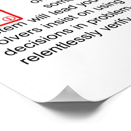 Stopp Guessing Behaviors Poster, 24" x 36" Poster (Ecke)