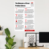 Stopp Guessing Behaviors Poster, 24" x 36" Poster (Heimbüro)