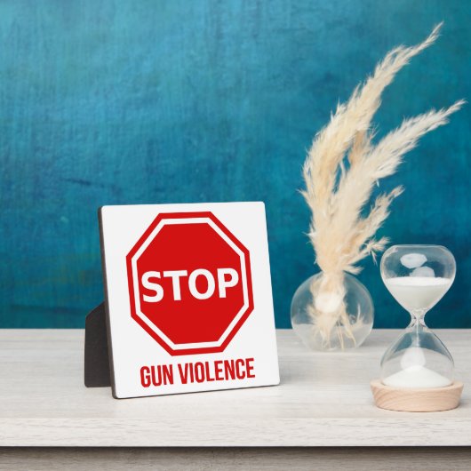 Stopp-Gun-Gewalt Fotoplatte (InSitu)