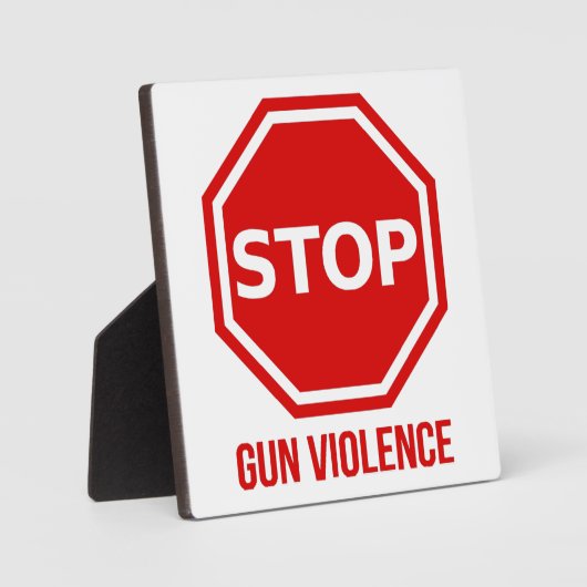 Stopp-Gun-Gewalt Fotoplatte (Vorderseite)