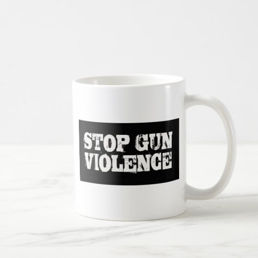 Stopp Gun-Gewalt Kaffeetasse (Rechts)