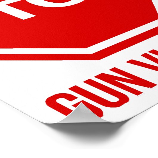 Stopp-Gun-Gewalt Poster (Ecke)