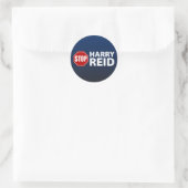Stopp Harry Reid Runder Aufkleber (Tasche)