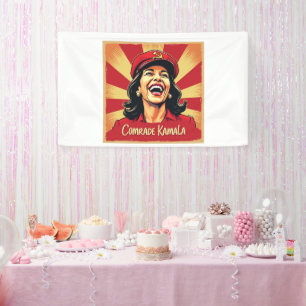 Stopp Kamunism Harris Walz 2024 Comrade Kamala Banner