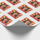 Stopp Kamunism Harris Walz 2024 Comrade Kamala Geschenkpapier (Ecke)