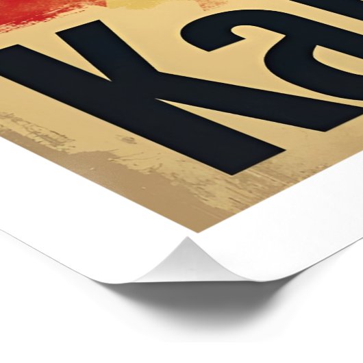 Stopp Kamunism Harris Walz 2024 Comrade Kamala Poster (Ecke)