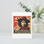 Stopp Kamunism Harris Walz 2024 Comrade Kamala Postkarte (Stehend Vorderseite)