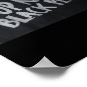 Stopp Killin' Black People (blm Protest Statement) Poster (Ecke)