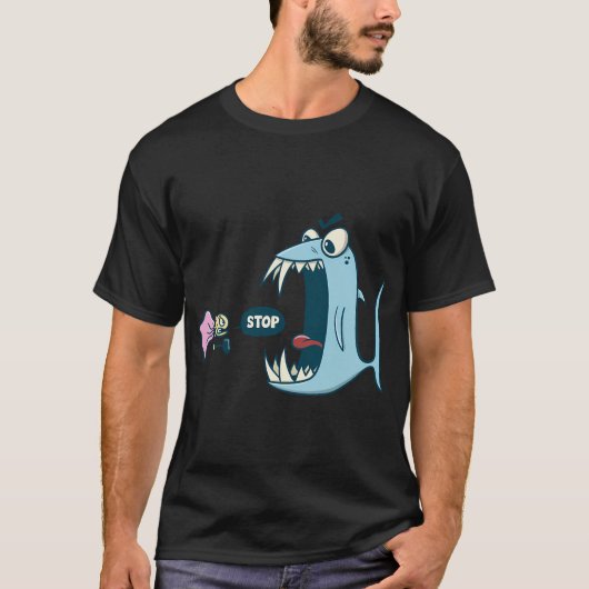 Stopp - klein gegen groß T-Shirt (Vorderseite)