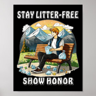 Stopp Littering Nature Protection Umwelt Pro Poster