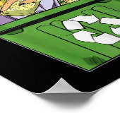 Stopp Littering Nature Protection Umwelt Pro Poster (Ecke)