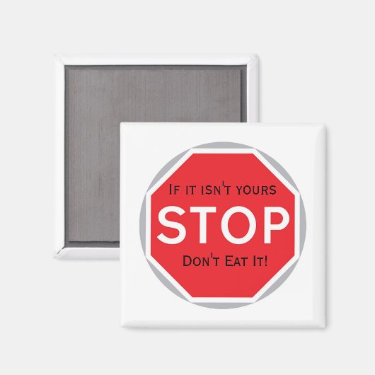 Stopp Magnet (Vorderseite/Rückseite)