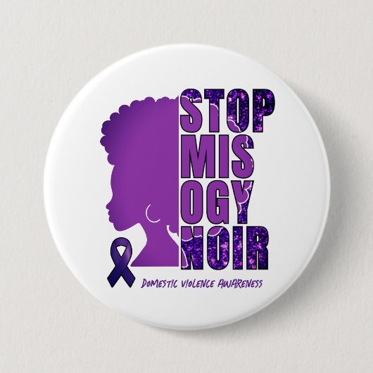 STOPP MISOGYNOIR Gewalt Button (Vorderseite)