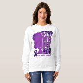 STOPP MISOGYNOIR Gewalt Sweatshirt (Vorne ganz)