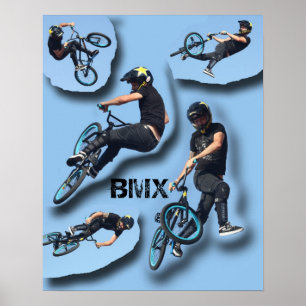 Stopp Motion BMX, Copyright Karen J Williams Poster
