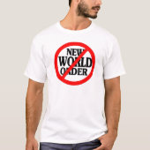 STOPP NEUE WELTORDNUNG T-Shirt (Vorderseite)