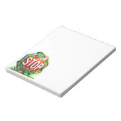 Stopp Notizblock (Rotiert)