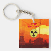 Stopp Nuclear Schlüsselanhänger (Vorderseite)