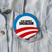STOPP OBAMA SOZIALISMUS BUTTON (Beispiel)