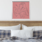 Stopp Overthinking design Leinwanddruck (Insitu (Schlafzimmer))