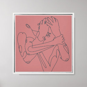Stopp Overthinking design Leinwanddruck