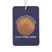 Stopp Pebble Mine - Pebble Mine Penny Autolufterfrischer (Rückseite)