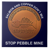 Stopp Pebble Mine - Pebble Mine Penny Fliese (Vorderseite)