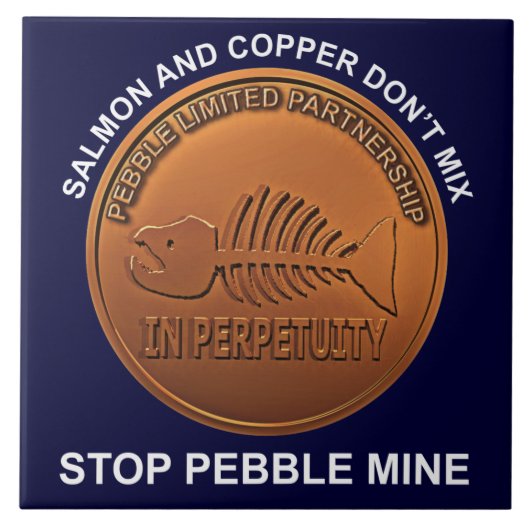 Stopp Pebble Mine - Pebble Mine Penny Fliese (Vorderseite)