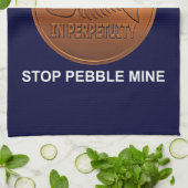 Stopp Pebble Mine - Pebble Mine Penny Handtuch (Gefaltet)