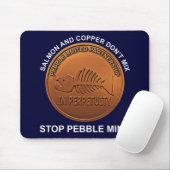 Stopp Pebble Mine - Pebble Mine Penny Mousepad (Mit Mouse)