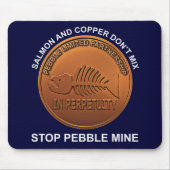 Stopp Pebble Mine - Pebble Mine Penny Mousepad (Vorne)