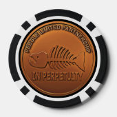 Stopp Pebble Mine - Pebble Mine Penny Pokerchips (Rückseite)