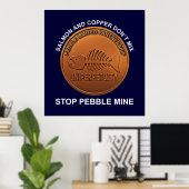 Stopp Pebble Mine - Pebble Mine Penny Poster (Heimbüro)
