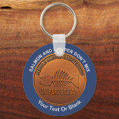 Stopp Pebble Mine - Pebble Mine Penny Schlüsselanhänger (Vorderseite)