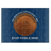 Stopp Pebble Mine - Pebble Mine Penny Schneidebrett (Vorderseite)