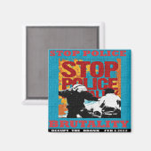Stopp Police Brutality, Occupy the Bronx Flyer 201 Magnet (Vorderseite/Rückseite)