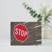 Stopp Postkarte (Stehend Vorderseite)