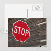 Stopp Postkarte (Vorne/Hinten)