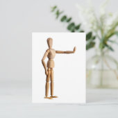 Stopp Postkarte (Stehend Vorderseite)